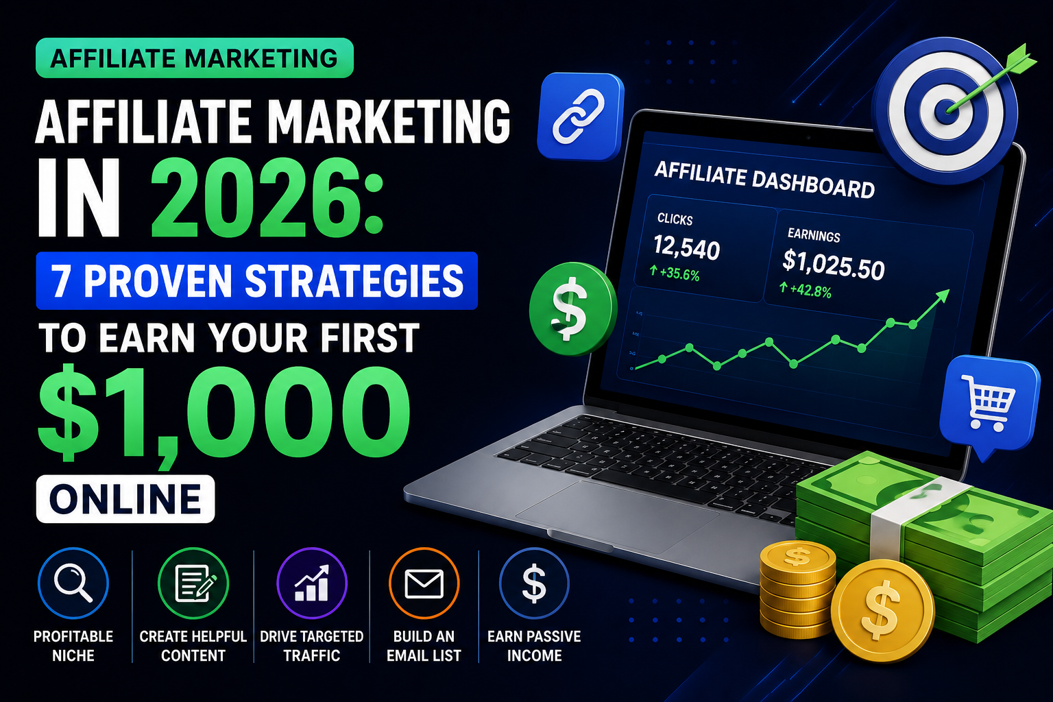Affiliate Marketing in 2026: 7 Proven Strategies to Earn Your First $1,000 Online
